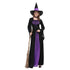 1 set female halloween witch plus size long dress terror costume autumn winter party dresses(with bib and hat)